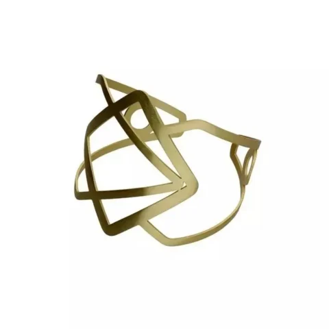 Femme-bracelet-manchette-art-deco-ras-doree_1 Manchette Art déco
